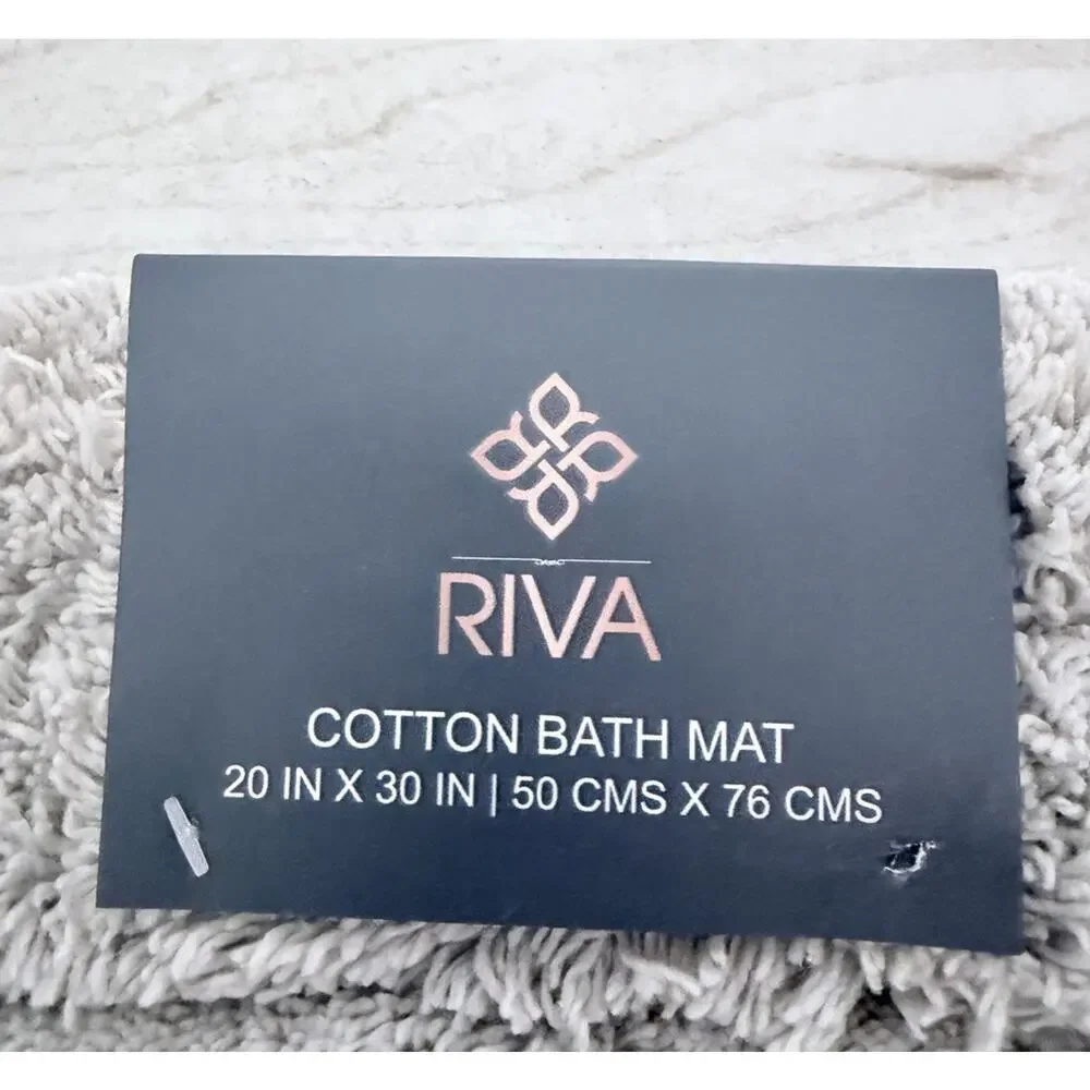 Riva Cotton Bath Mats Size 20 X 30 In Gray 2 Pack. Brand New.